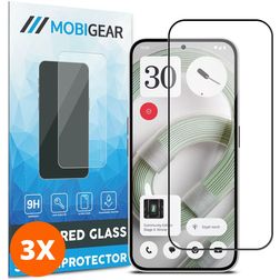 Mobigear Premium Nothing Phone (2a) Plus Verre trempé Protection d'écran - Compatible Coque (Lot de 3)