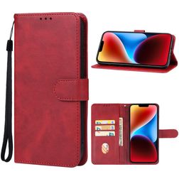 Mobigear Wallet Housse iPhone 15 Plus Etui Porte-Monnaie - Rouge
