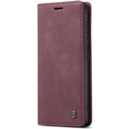 Caseme 013 Housse Samsung Galaxy A41 Etui Porte-Monnaie - Rouge