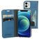 Mobiparts Classic Wallet iPhone 12 Mini Étui Portefeuille - Steel Blue