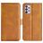 Mobigear Slim Magnet Housse Samsung Galaxy A53 Etui Porte-Monnaie - Cognac