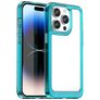 Mobigear Crystal Coque iPhone 15 Pro Coque arrière Rigide - Transparent / Turquoise