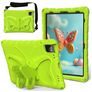 Mobigear Butterfly Coque iPad Air 11 Pouces (2024) Coque arrière en EVA + Bandoulière + Support Amovible - Vert