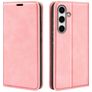 Mobigear Retro Slim Housse Samsung Galaxy S24 FE Etui Porte-Monnaie - Rose