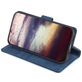 Mobigear Croco Housse Motorola Edge 30 Neo Etui Porte-Monnaie - Bleu