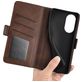 Mobigear Slim Magnet Housse HONOR X7 Etui Porte-Monnaie - Marron