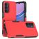 Mobigear Heavy Armor Coque Samsung Galaxy A16 Coque arrière Rigide Anti-Chocs - Rouge