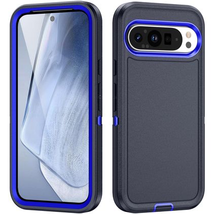 Mobigear Rugged Coque Google Pixel 9 Pro Coque arrière Rigide Anti-Chocs - Bleu