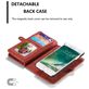 Caseme 008 Housse iPhone SE (2022) Etui avec Coque Détachable Porte-Monnaie - Rouge