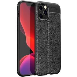 Mobigear Luxury Coque iPhone 12 Pro Coque arrière en TPU Souple - Noir