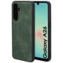 Mobiparts Classic Coque Samsung Galaxy A26 MagSafe Coque arrière en TPU,Similicuir - Emerald Green