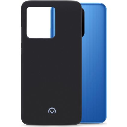 Mobilize Rubber Gelly Coque Xiaomi Redmi 10A Coque arrière en TPU Souple - Matt Black
