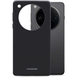 Mobilize Rubber Gelly Coque OPPO Find X8 Pro Coque arrière en TPU Souple - Noir
