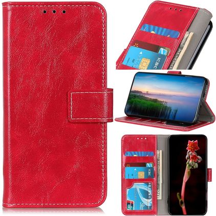 Mobigear Basic Housse Motorola Moto E22i Etui Porte-Monnaie - Rouge