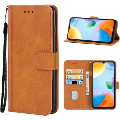 Mobigear Wallet Housse POCO C40 Etui Porte-Monnaie - Marron