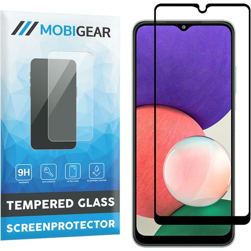 Mobigear Premium Samsung Galaxy A22 5G Verre trempé Protection d'écran - Compatible coque - Noir