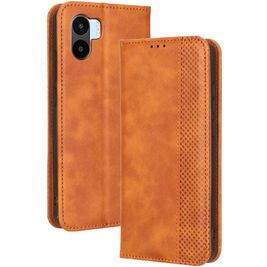Mobigear Sensation Housse Xiaomi Redmi A1 4G Etui Porte-Monnaie - Marron