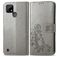 Mobigear Clover Housse Realme C21Y Etui Porte-Monnaie - Gris