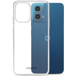 Mobilize Gelly Coque Transparente Motorola Moto G34 Coque arrière en TPU Souple - Transparent