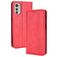 Mobigear Sensation Housse Motorola Moto E32s Etui Porte-Monnaie - Rouge
