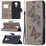 Mobigear Butterfly Housse Xiaomi Redmi Note 9 Etui Porte-Monnaie - Gris