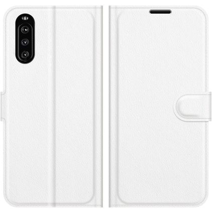 Mobigear Classic Housse Sony Xperia 10 III Etui Porte-Monnaie - Blanc