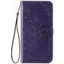 Mobigear Mandala Housse Motorola One Hyper Etui Porte-Monnaie - Violet