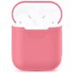 Mobigear Colors Coque Apple AirPods 1 Coque en Silicone Souple - Rose