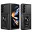 Mobigear Armor Ring Cam Slide Coque Samsung Galaxy Z Fold 7 Coque arrière Rigide Anti-Chocs avec Anneau-Support et Protecteur Lentilles - Noir