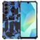 Mobigear Armor Stand Samsung Galaxy A16 Plastique rigide Coque arrière Antichoc avec béquille - Bleu foncé