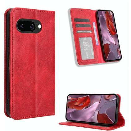 Mobigear Sensation Housse Google Pixel 9a Etui Porte-Monnaie - Rouge