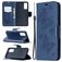 Mobigear Butterfly Housse Samsung Galaxy S21 Etui Porte-Monnaie - Bleu