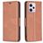 Mobigear Excellent Housse Xiaomi Redmi Note 12 Pro Plus Etui Porte-Monnaie - Marron