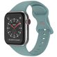 Mobigear Sport Dual Bracelet Silicone Apple Watch Fermeture à clou et passant - 49/46/45/44 mm - Vert pastel