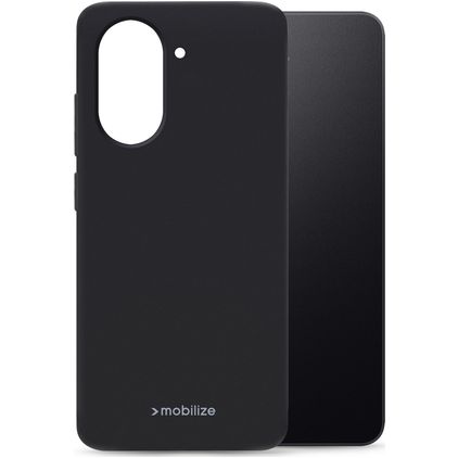 Mobilize Rubber Gelly Coque Xiaomi Redmi A7 Pro Coque arrière en TPU Souple - Noir