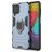 Mobigear Armor Ring Samsung Galaxy M53 Plastique rigide Coque arrière Antichoc avec bague de maintien - Bleu
