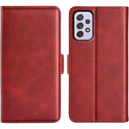Mobigear Slim Magnet Housse Samsung Galaxy A73 Etui Porte-Monnaie - Rouge