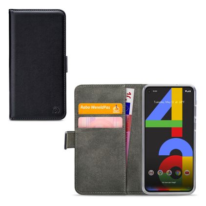 Mobilize Classic Gelly Wallet Google Pixel 4a 5G Étui Portefeuille - Noir