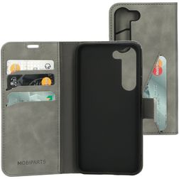 Mobiparts Classic Wallet Housse Samsung Galaxy S23 Etui Porte-Monnaie - Granite Grey
