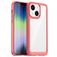 Mobigear Crystal Coque iPhone 14 Plus Coque arrière Rigide - Transparent / Rouge
