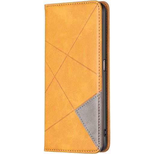 Mobigear Rhombus Slim Housse OPPO A76 Etui - Cognac