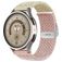 Mobigear Braided Dual Bracelet Nylon Smartwatch Fermeture à pince - Connexion universelle de 20 mm - Rose / Lumière stellaire