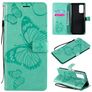 Mobigear Butterfly Xiaomi Mi 10T Étui Portefeuille - Turquoise