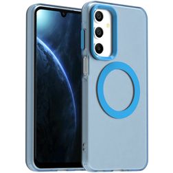 Mobigear Shockproof Samsung Galaxy A16 MagSafe Plastique rigide Coque arrière - Bleu