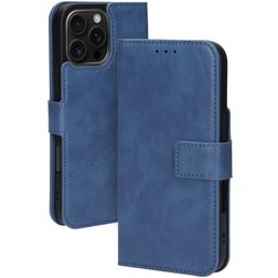 Mobiparts Classic Wallet MagSafe iPhone 16 Pro Max Étui Portefeuille - Steel Blue