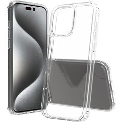 Mobigear Crystal Coque Transparente iPhone 16 Pro Max Coque arrière Rigide - Transparent