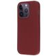 Mobiparts Coque iPhone 14 Pro Coque arrière en Silicone - Plum Red