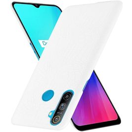 Mobigear Croco Coque Realme C3 Coque arrière Rigide - Blanc
