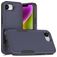 Mobigear Heavy Armor Coque iPhone 16e Coque arrière Rigide Anti-Chocs - Dark Blue
