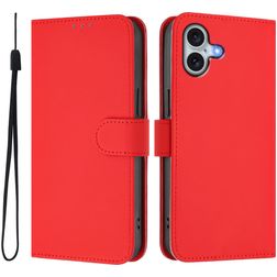 Mobigear Urban Wallet Housse iPhone 16 Plus Etui Porte-Monnaie - Rouge